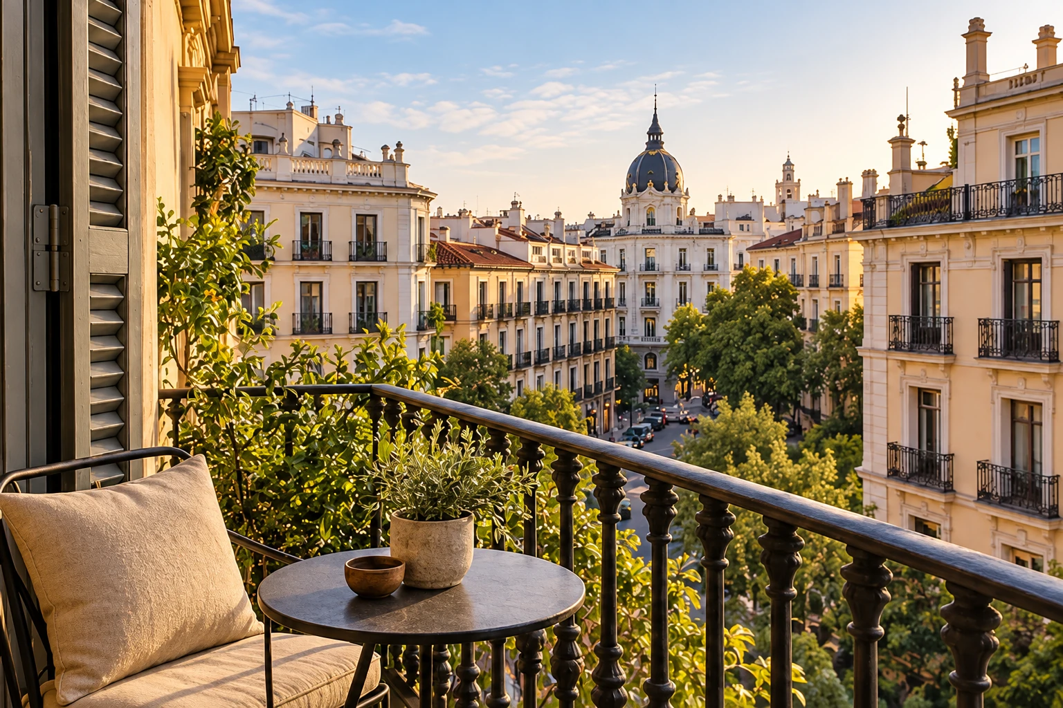 Terraza de la casa de ejemplo